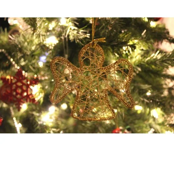NEW - Hallmark 16 Piece Gold Wire-Wrapped Christmas Ornaments - Picture 3 of 6